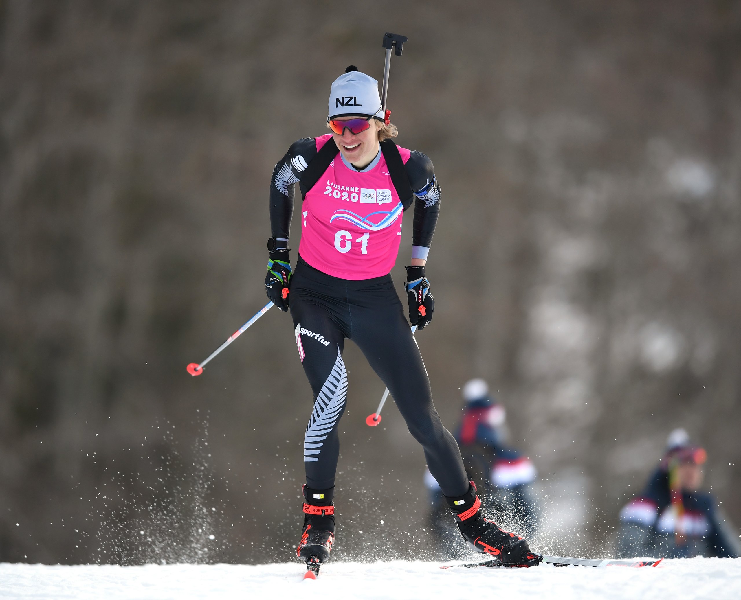 Thrilling biathlon race the highlight for New Zealand Team on day two of Winter Youth Olympic Games