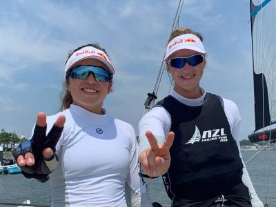 49er FX sailors ready for Tokyo 2020 Olympic Test Event