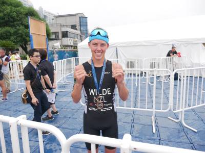 Hayden Wilde takes bronze at Tokyo 2020 Triathlon Test Event
