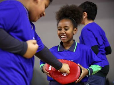 New Zealand kids have a go at Olympic Sports to celebrate International Olympic Day