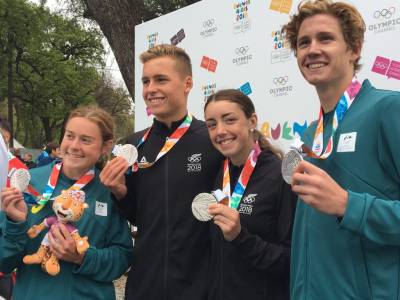 New Zealand and Australia combine for emphatic Triathlon silver medal