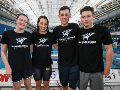 Granddaughter of New Zealand's oldest living Olympian among four swimmers selected for the Youth Olympic Games