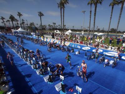 Tri men surge to third on Olympic points after San Diego stunner