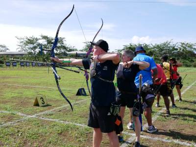  Windy conditions not worrying Kiwi archers in Samoa
