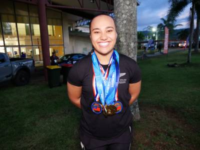 Six gold medals and one bronze for Kanah Andrews-Nahu at Pacific Games