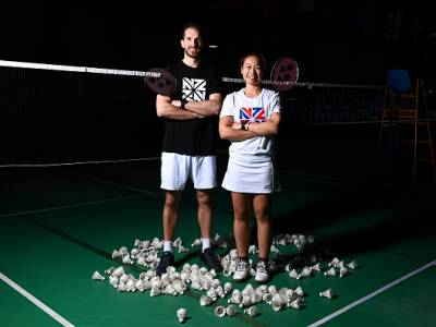 Badminton pair bow out