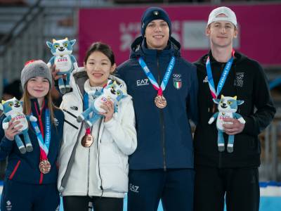 Bronze for speed skater + Luca Harrington named Closing Ceremony flagbearer on final day of Winter Youth Olympic Games