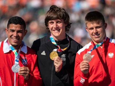 Discus thrower Connor Bell dominates the field to take Youth Olympic Games gold